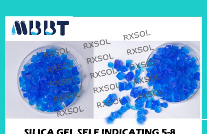 SILICA GEL SELF INDICATING 5-8 MESH BLUE COARSE