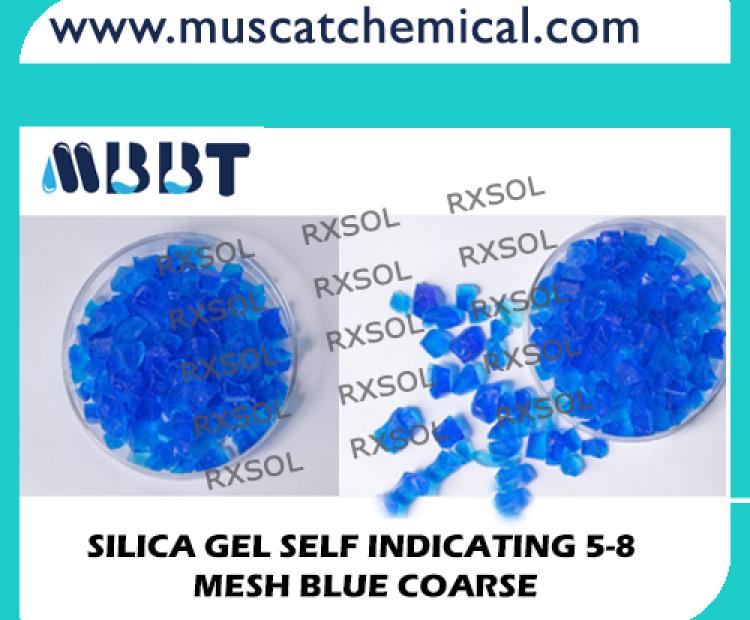 SILICA GEL SELF INDICATING 5-8 MESH BLUE COARSE